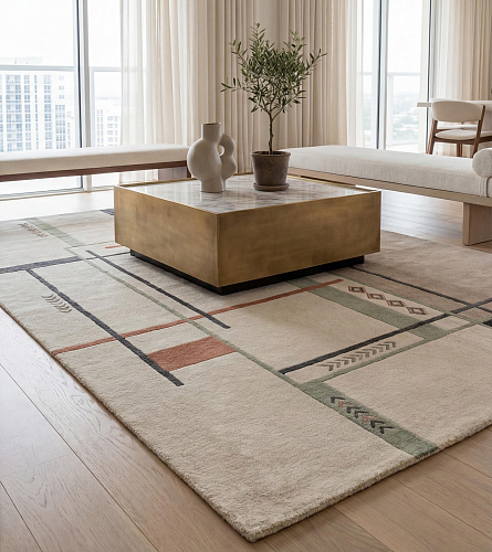 Ковер авторский Architect Lines Taupe
