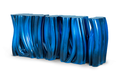 Тумба Monochrome Blue Premium