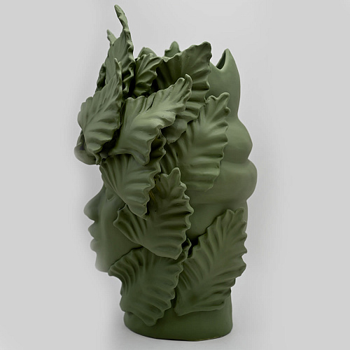 Матовая зелёная скульптура Moor's Head