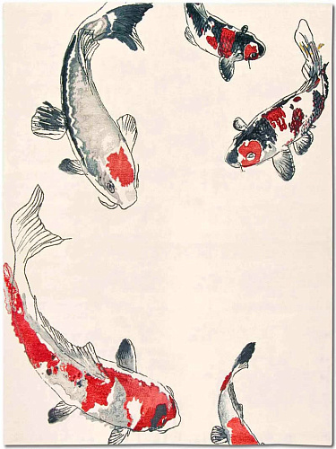 Изящный ковер Fish Original on White