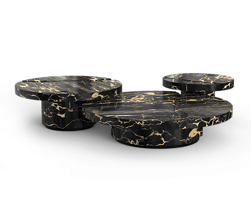 Журнальный столик Dominion Portoro Marble 3-Piece Set