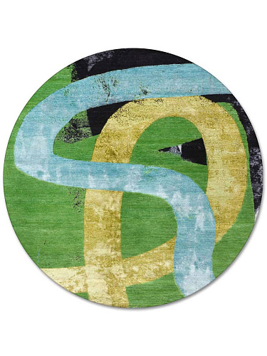 Оригинальный ковер Round Original Green / Yellow