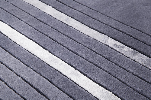 Ковер серый ручной работы Geometric