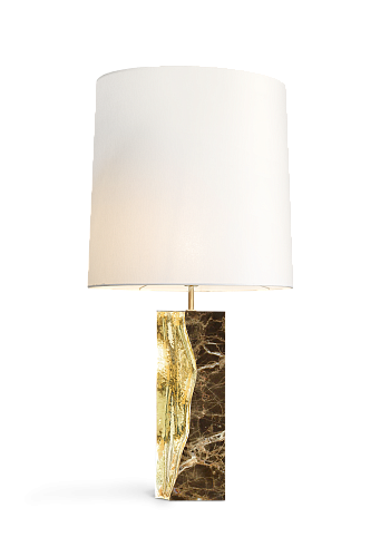 Настольная лампа ручной работы Glacier Emperador