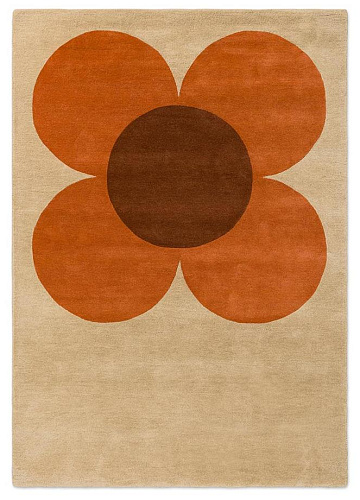 Килим Flower Placement Pumpkin/Ecru