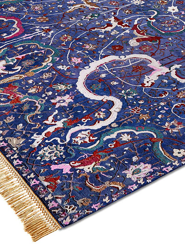 Роскошный ковер Tabriz Navy Blue