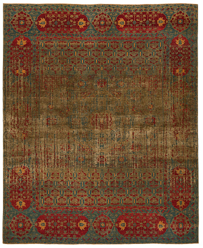 Ковер эксклюзивный Mamluk Kensington Double Vendetta Blue Mehndi Silk