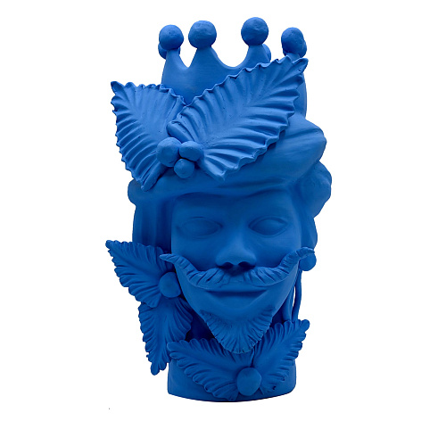 Синяя скульптура Moor's Head