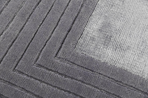 Ковер геометрический ручной работы Grey Frame