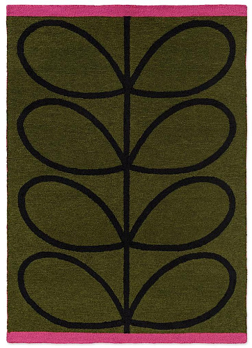 Ковер уличный Linear Branch Olive