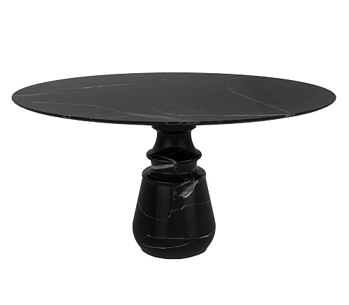 Обеденный стол Obsidian Round Nero Marquina