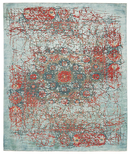 Ковер эксклюзивный Mamluk Kensington Pleasure Red Blue Silk