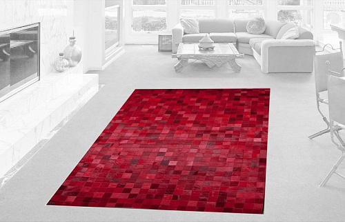 Ковер кожаный Mosaic Red