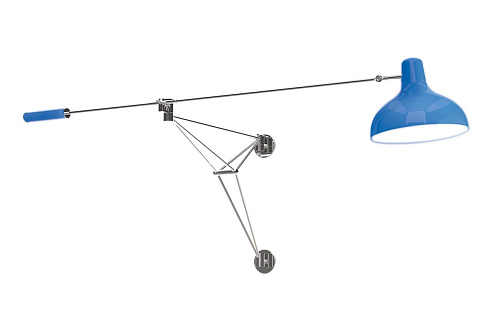 Moonbeam Glow Blue Wall Lamp