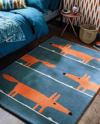 Шерстяной ковер премиум Mr Fox Denim