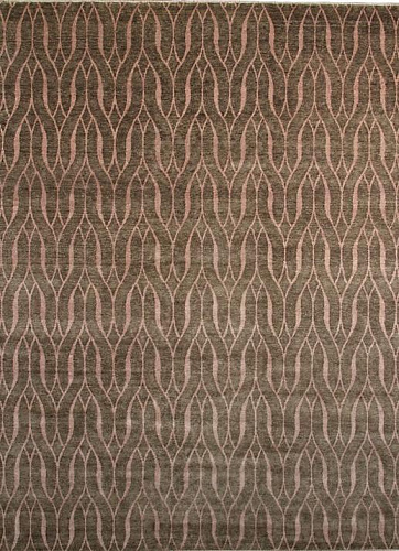 Ковер шерстяной коричневый Ikat