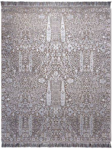 Роскошный ковер ручной работы Pine Garden Charcoal