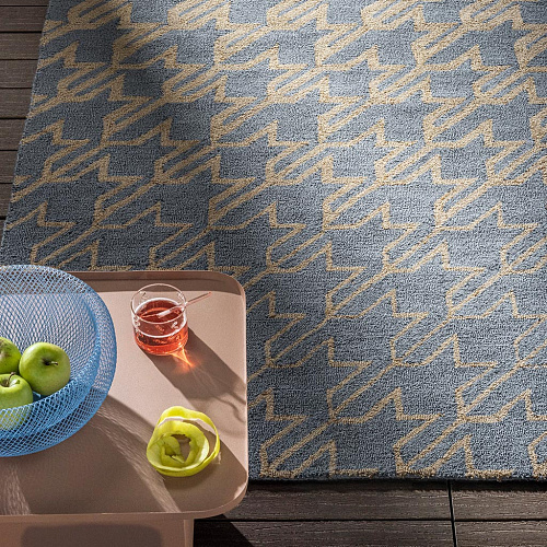 Уличный ковер TB Houndstooth Wa Bl 455708
