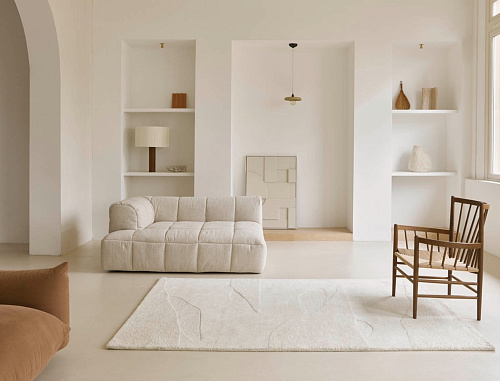 Дизайнерский ковер ручной работы Decor Scape Woolwhite