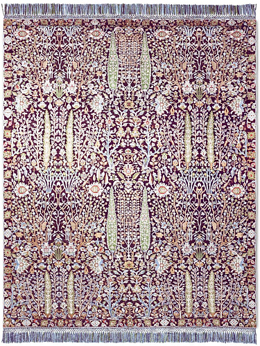 Элегантный ковер ручной работы Pine Garden Purple