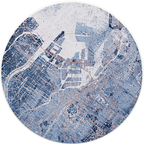 Ковер круглый Conductive Blue