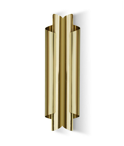 Двойной настенный светильник Aged Brass Double