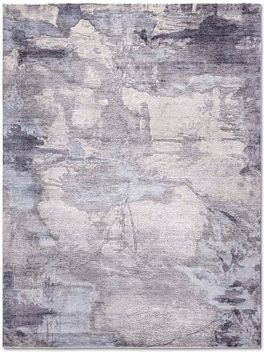 Элегантный узелковый ковер ручной работы Light Grey