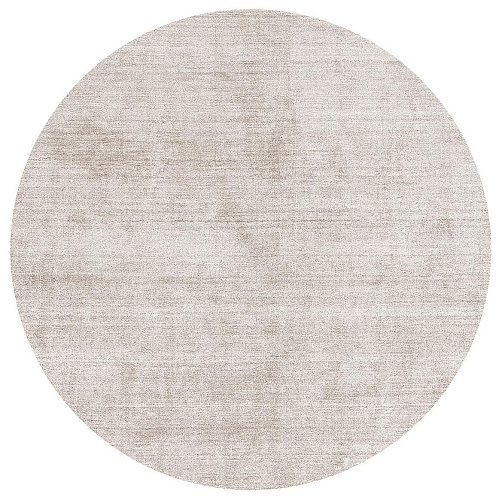 Круглый ковер из бамбукового шелка Round Off-White Bamboo Silk