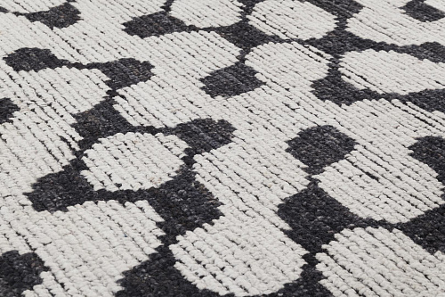 Килим традиційний ручної роботи Puzzle Black & White