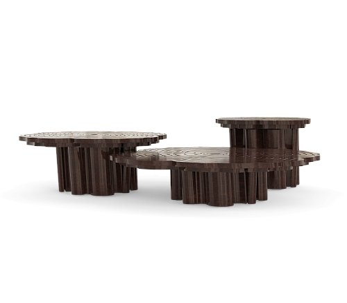 Журнальний столик Fortuna Walnut 3-Piece Set