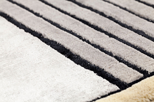 Ковер узелковый ручной работы Grey Striped