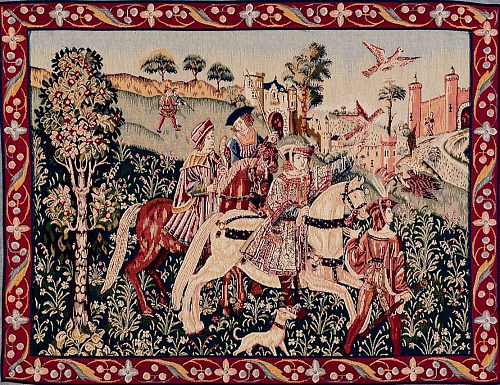 Гобелен Return from the Hunt with Border