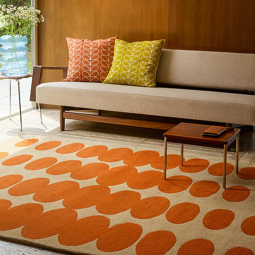 Ковёр Optical Oval Orange/Sand