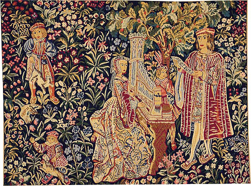 Гобелен Lady with Organ without Border
