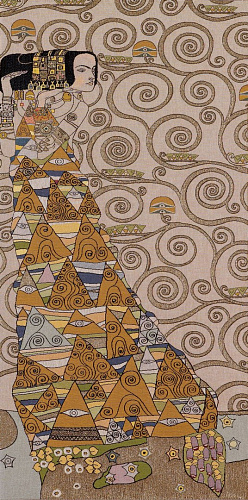 Гобелен The Lady from Klimt Beige (Left)