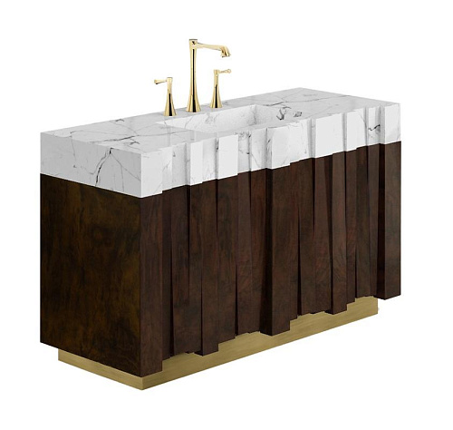 Одинарная тумба под раковину Geoglyph