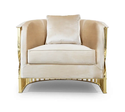 Кресло Solene Polished Brass