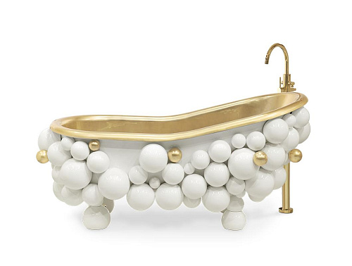 Дизайнерська ванна Gravity White/Gold