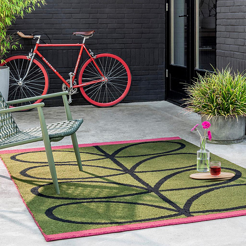 Ковер уличный Linear Branch Olive