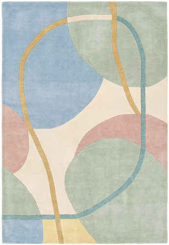 Эксклюзивный ковер ручной работы Soft Circles Pastel