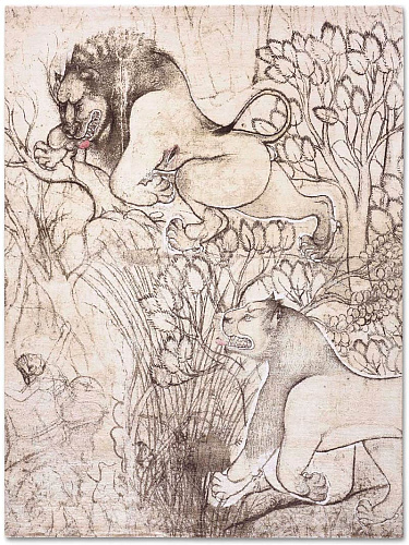 Роскошный ковер Two Lions