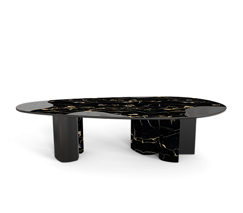 Обеденный стол Athena Portoro Marble & Onyx