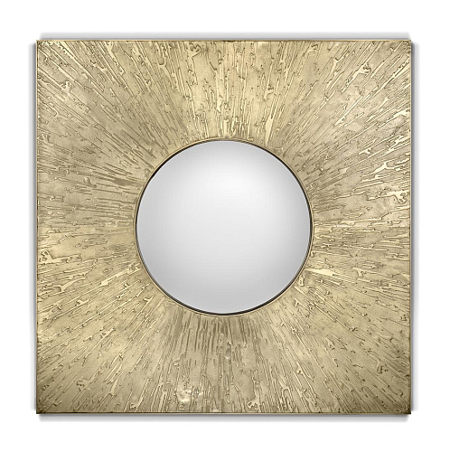 Зеркало Square Brass Accent