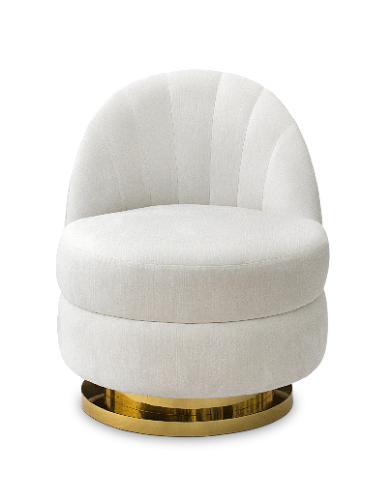 Одноместный белый диван Galen