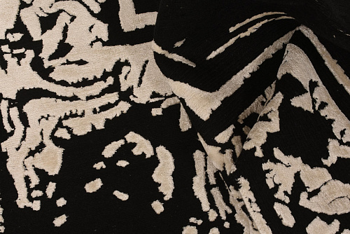 Килим ручної роботи Bamboo Silk Black & White