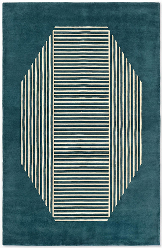 Дизайнерский ковер Octagon Lines Teal