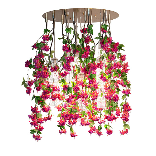 Большая каскадная люстра Pink Cascade