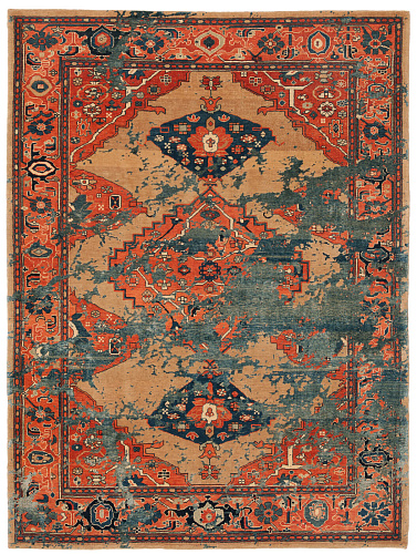 Ковер эксклюзивный Serapi Kingsbury Sky Dark Blue Silk