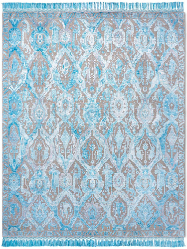 Эксклюзивный узелковый ковер ручной работы KavaBagh Blue