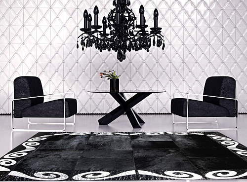 Ковер кожаный Black & Silver